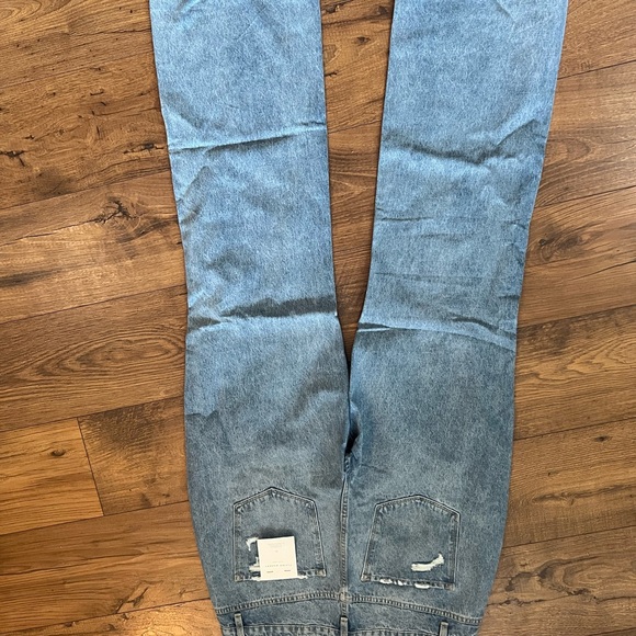 Flying Monkey Light Blue Distressed Flare Jeans - Picture 5 of 7
